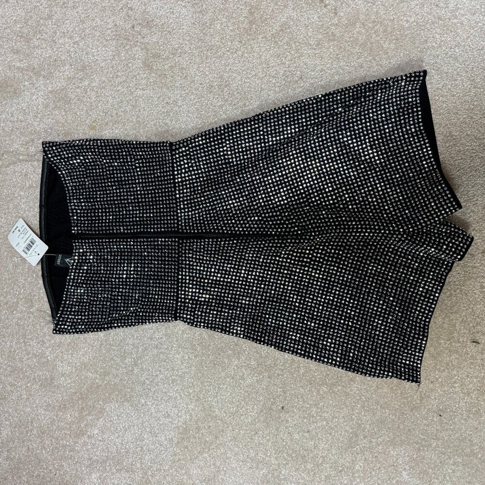 Windsor Strapless Sequined Romper Silver NWT NWT - image 6